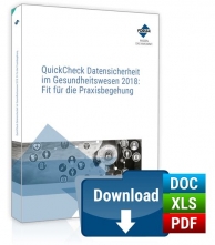 QuickCheck Datensicherheit im Gesundheitswesen: Fit für die Praxisbegehung. 